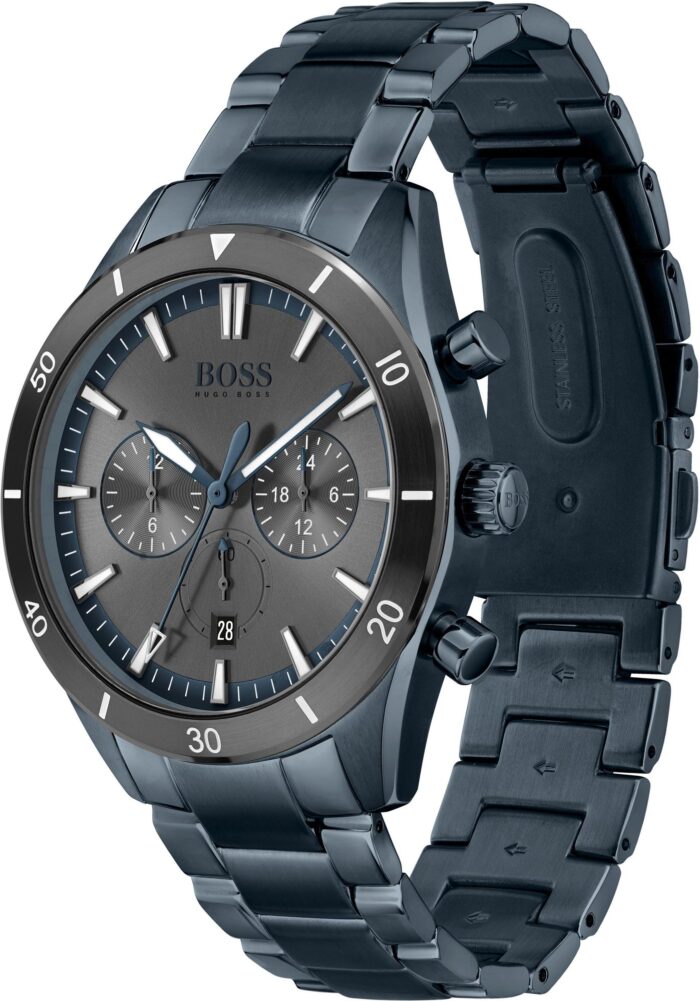 Hugo Boss Men's Chronograph Blue Stainless Steel Watch - 1513865 - Image 4